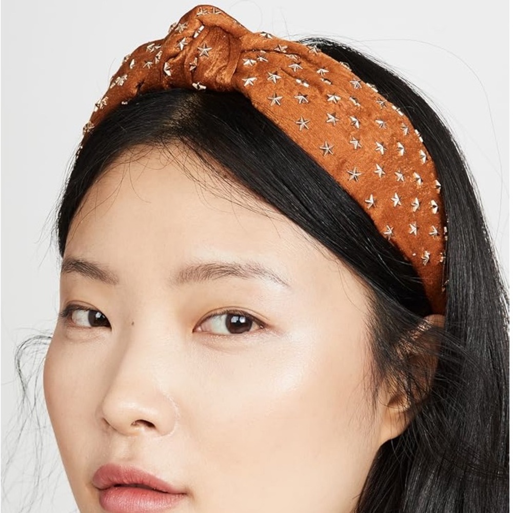 Lele Sadoughi - Star Studded Silk Knotted Headband
